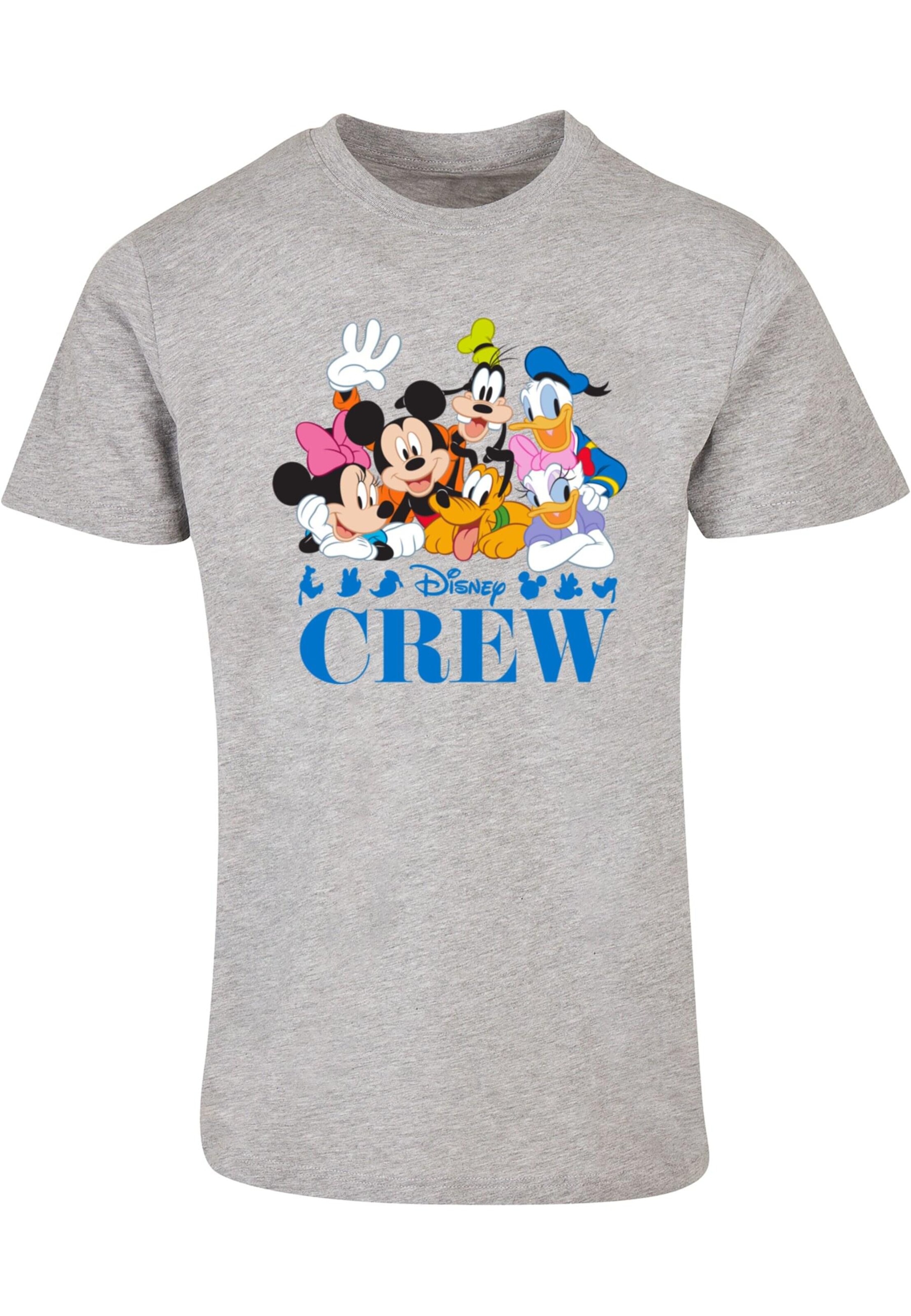 ABSOLUTE CULT Shirt 'Mickey Mouse - Disney Friends' in Grijs: voorkant