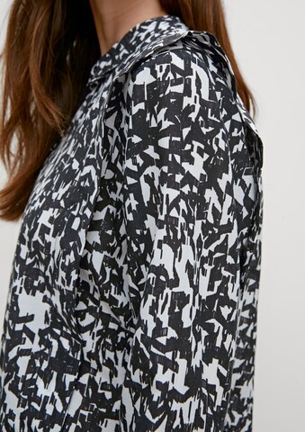 comma casual identity Bluse in Schwarz