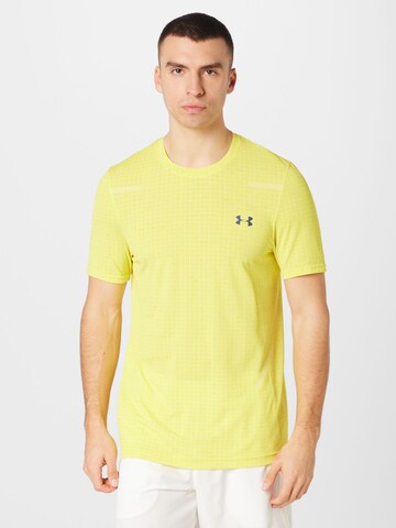 UNDER ARMOUR Функциональная футболка в Желтый: спереди
