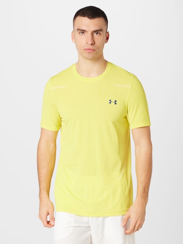 UNDER ARMOUR Funkční tričko – žlutá: přední strana