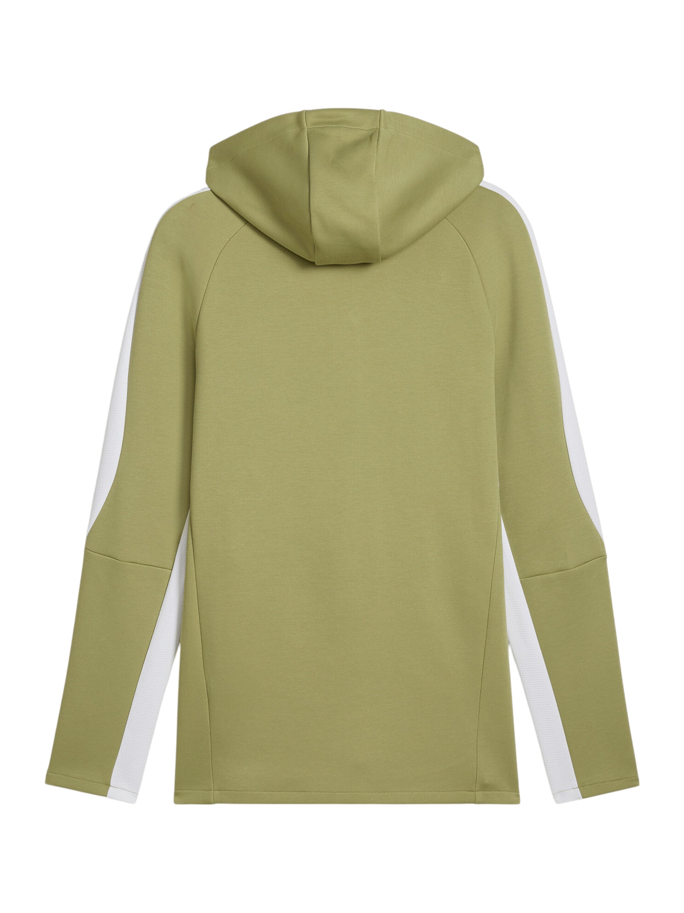 PUMA Sportsweatjacke 'teamEVOSTRIPE' in Grün