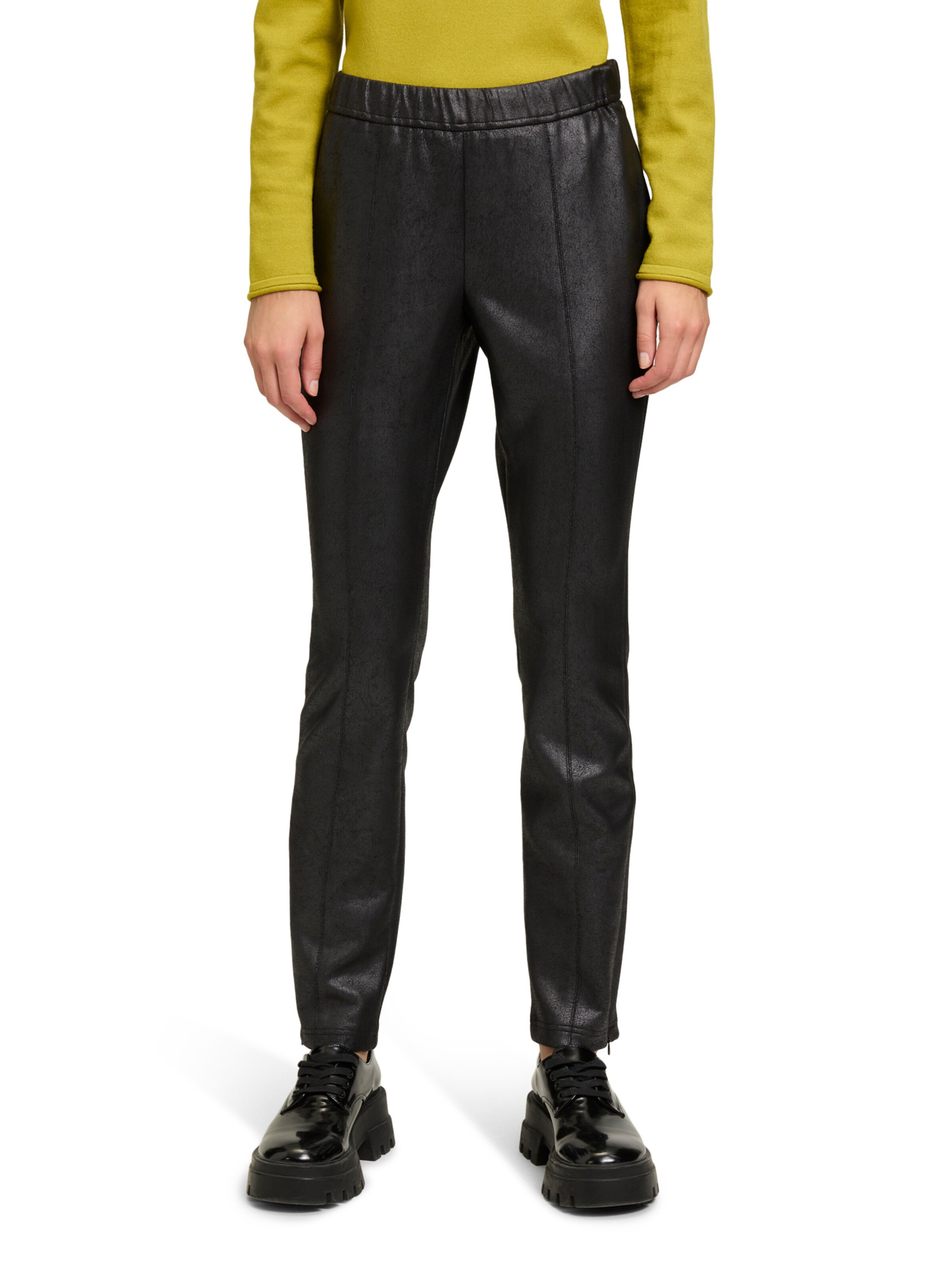 Skinny Leggings Cartoon en noir : devant