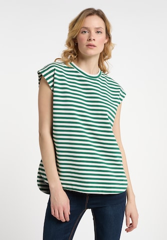 DreiMaster Maritim Shirt in Groen: voorkant