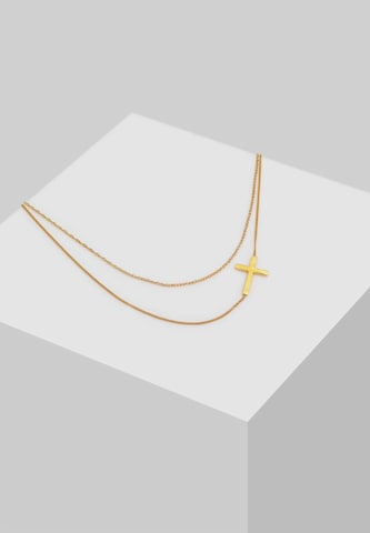ELLI Halskette Kreuz in Gold