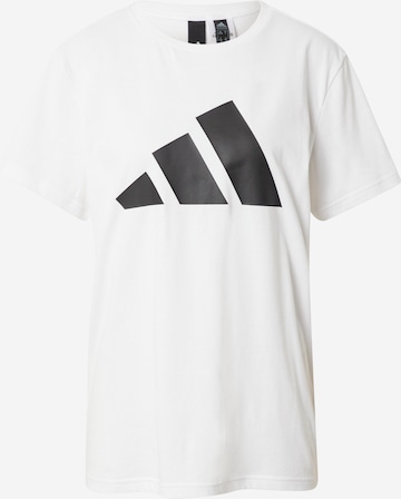 ADIDAS PERFORMANCE - Camiseta funcional en blanco: frente