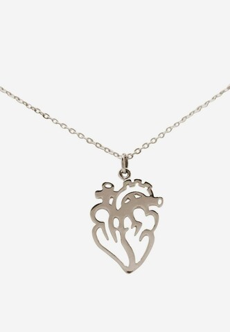Gemshine Necklace 'Anatomisches Herz' in Silver: front