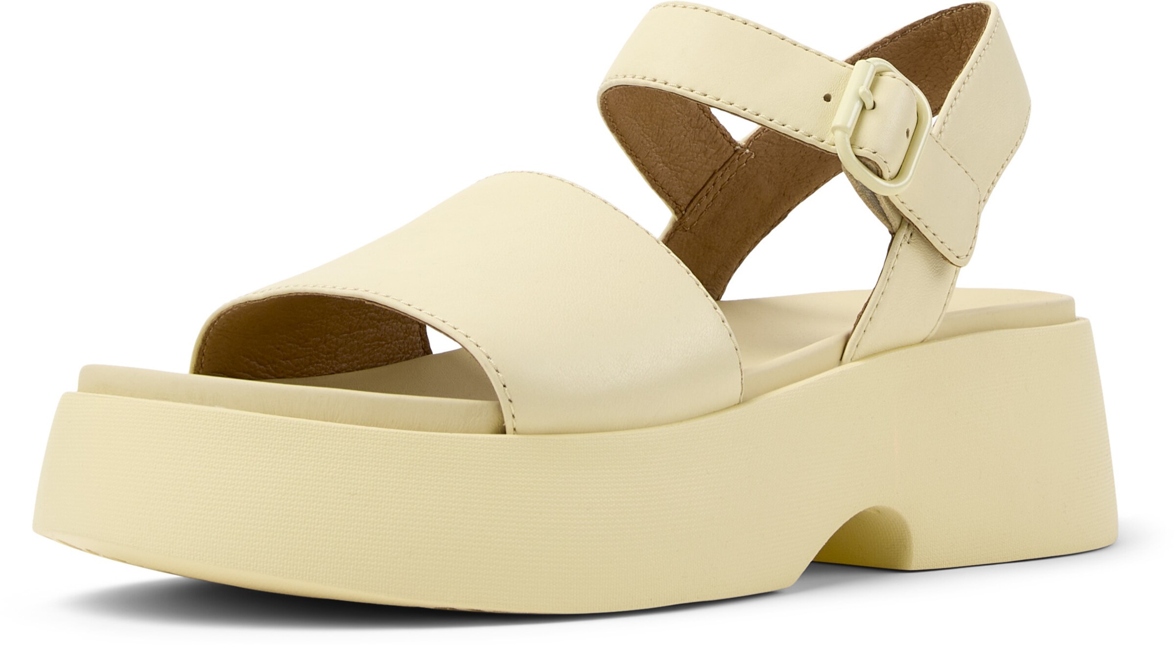 Sandales à lanières ' Tasha ' CAMPER en jaune : devant