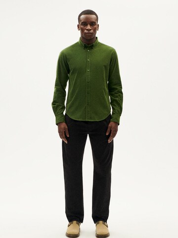 Thinking MU Regular fit Button Up Shirt 'Ant' in Green