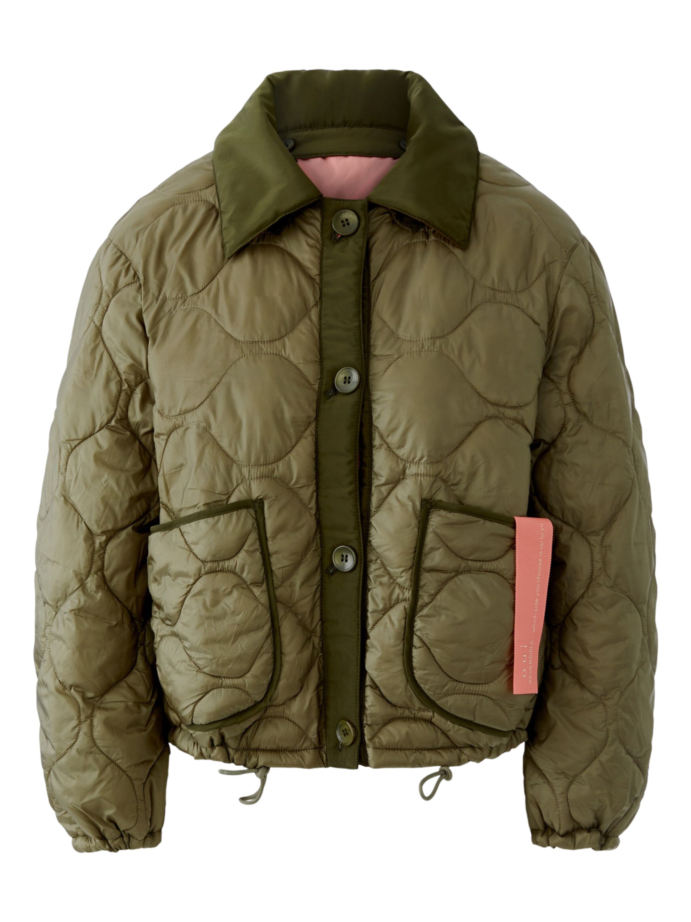OUI Between-Season Jacket in Green: front