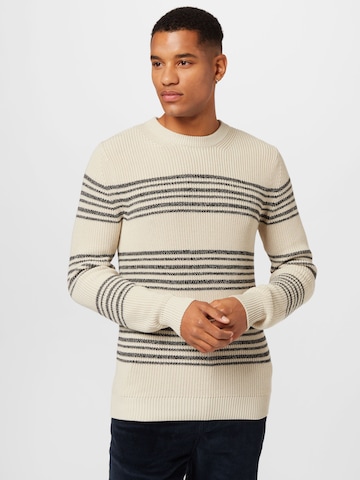 JACK & JONES Trui 'Wilbert' in Wit: voorkant