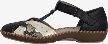 Rieker - Sandalias en negro: frente