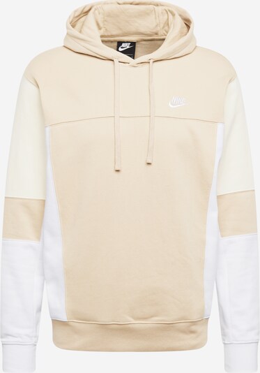 Nike Sportswear Mikina - svetlobéžová / biela, Produkt