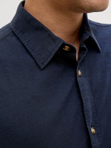 JACK & JONES Slim Fit Hemd 'JJESUMMER'‌‌‌‌‌‌‌‌ in Blau