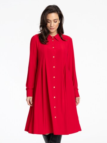 YOEK Blusenkleid in Rot: Vorderseite