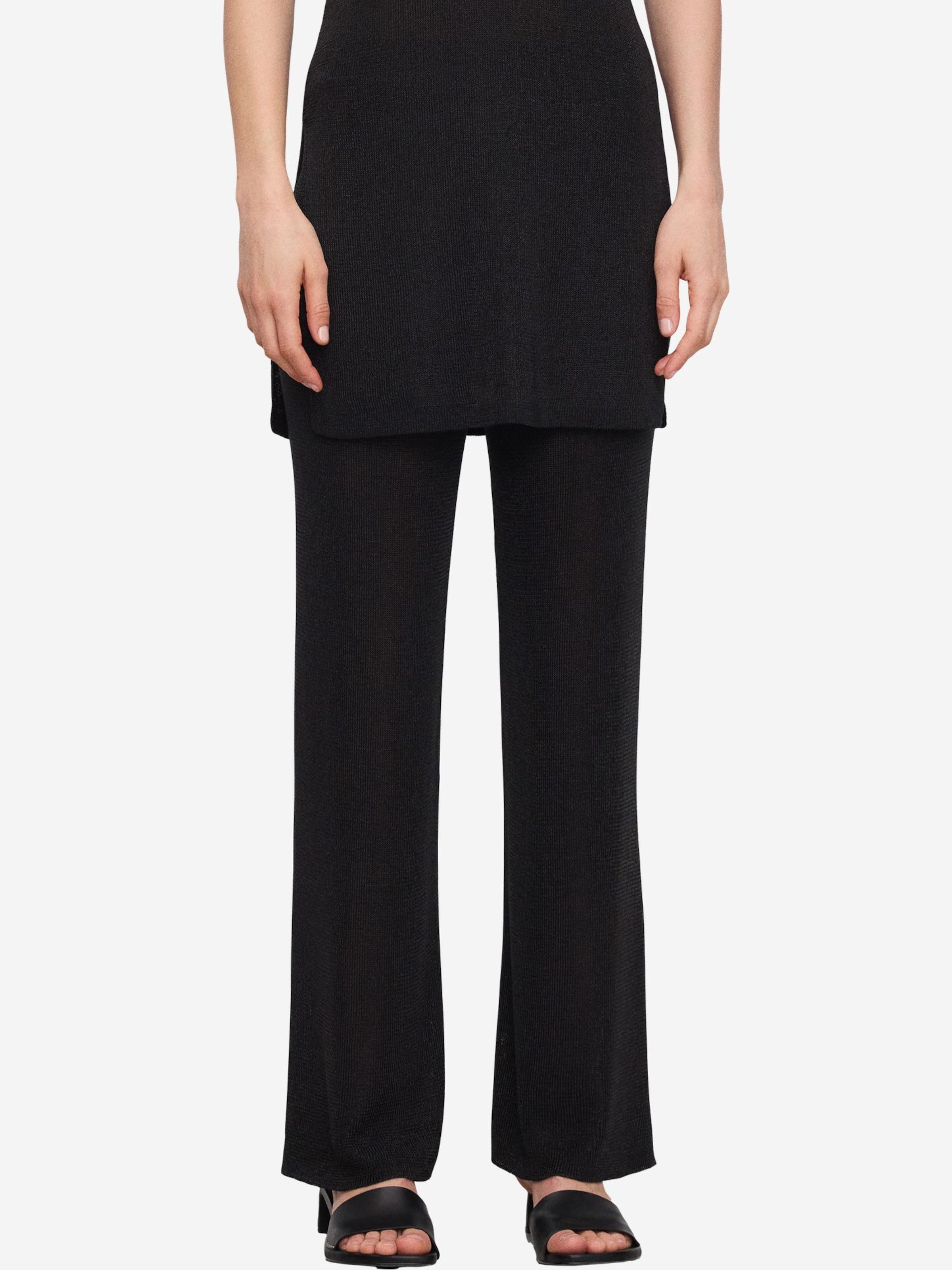 Adolfo Dominguez Regular Pants in Black: front