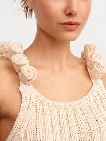 Hiccup Gebreide top in Beige