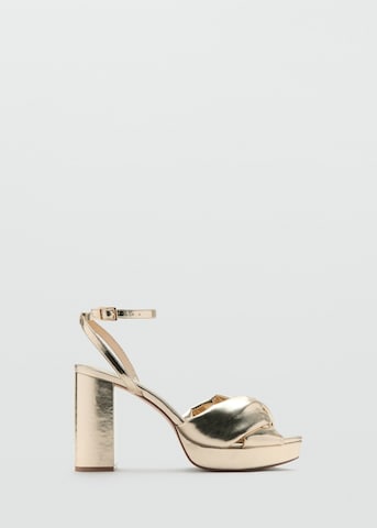 MANGO TEEN Sandals 'Bruna' in Gold