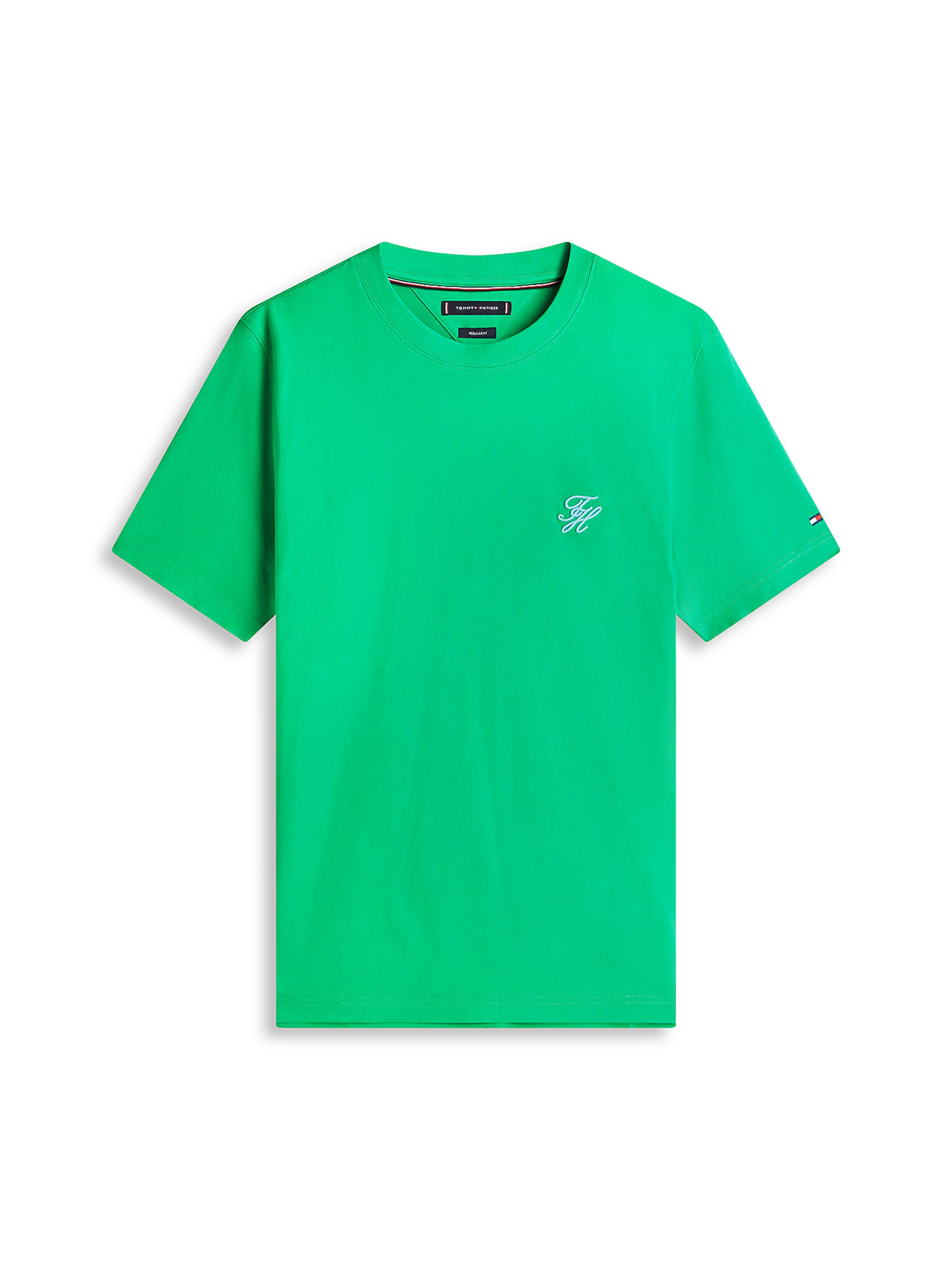 TOMMY HILFIGER T-Shirt in Grün: Vorderseite