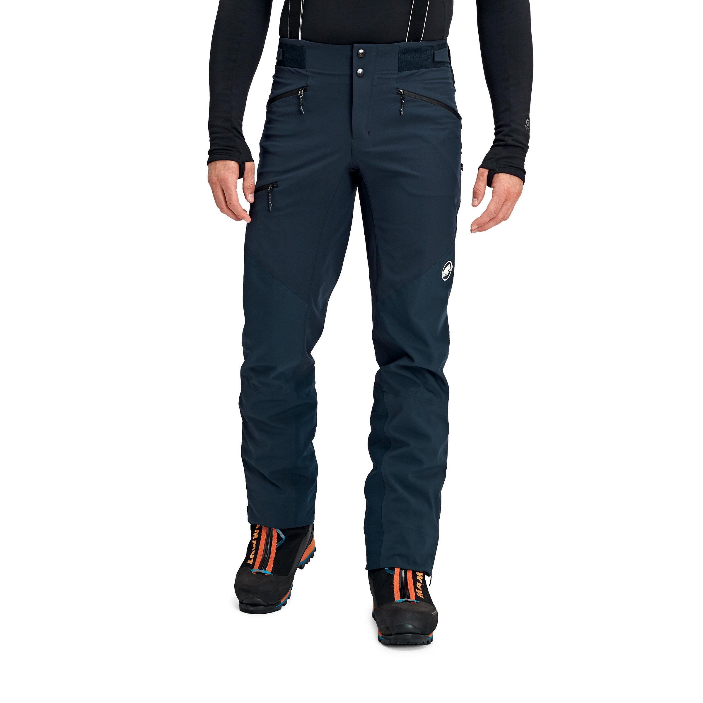 MAMMUT Regular Skihose 'Eisfeld Guide So' in Blau: Vorderseite
