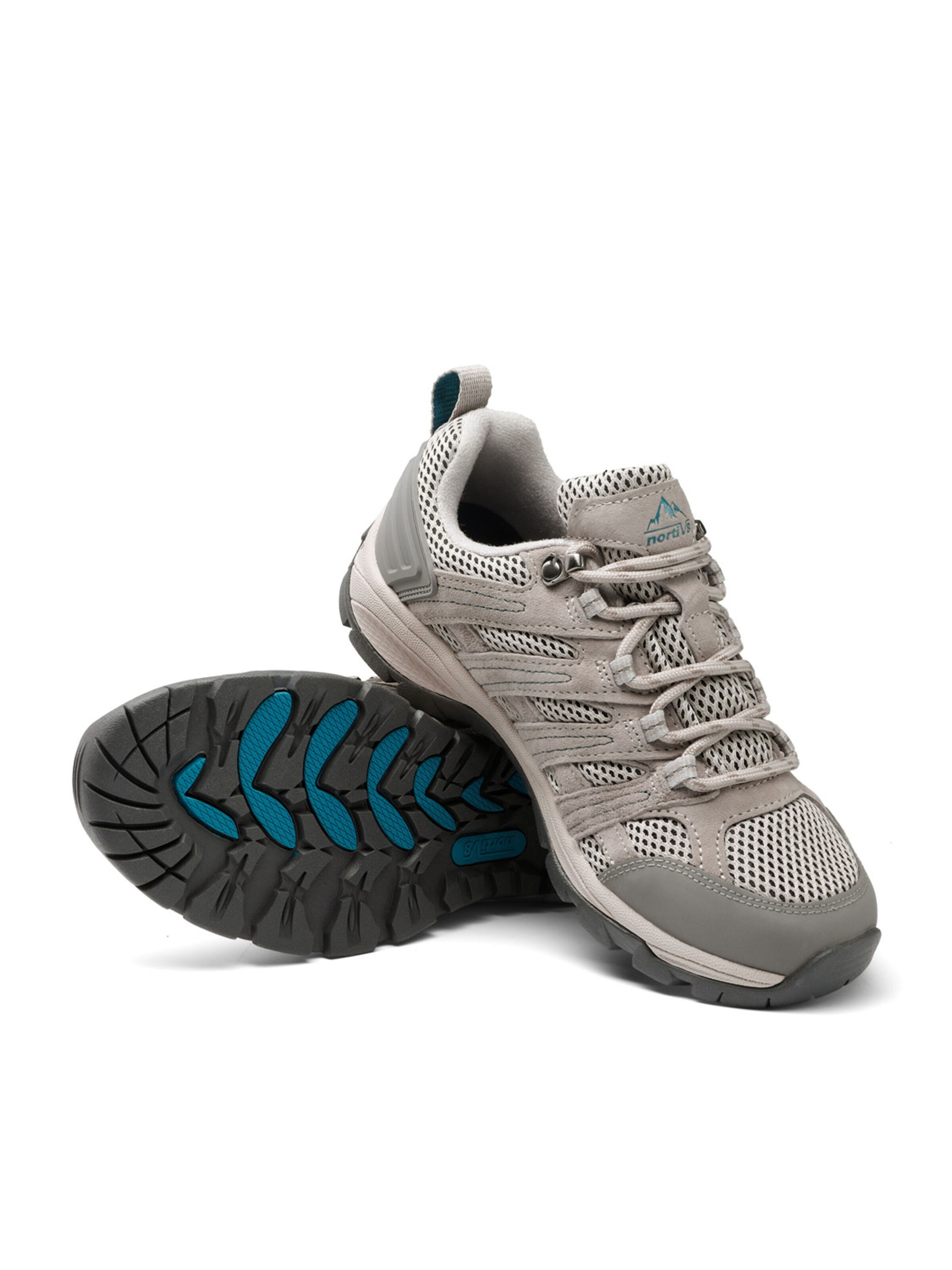 Scarpa bassa 'NORTIV 8 Damen Wanderschuhe Outdoorschuhe Trekkingschuhe Atmungsaktiv Hiking Wanderhalbschuhe' di NORTIV 8 in grigio