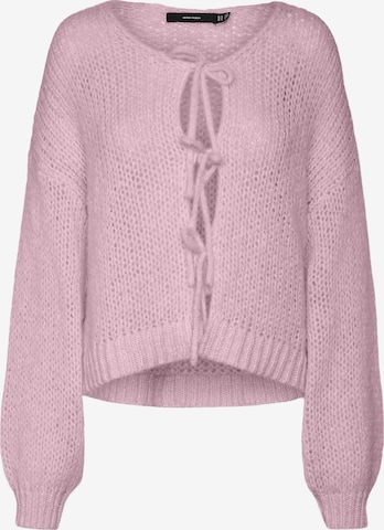 Vero Moda Petite Knit cardigan 'VMALOA' in Pink: front