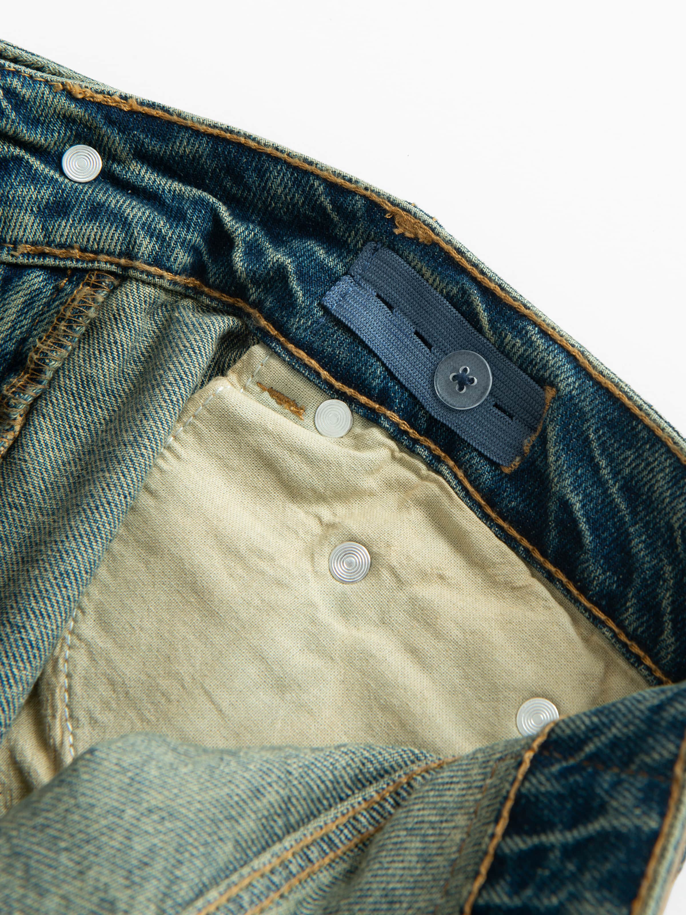 NoWear Wide Leg Jeans i blå