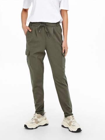 ONLY Tapered Cargo Pants in Green: front