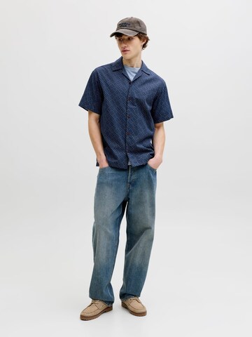 JACK & JONES Comfort fit Button Up Shirt 'Bluwinson' in Blue