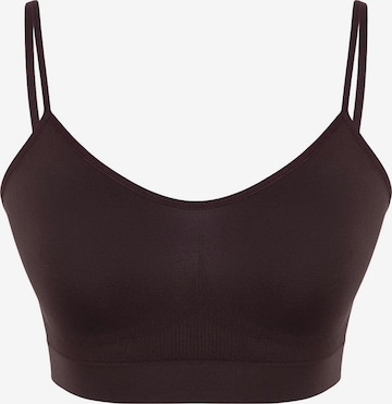 Trendyol Bustier Rintaliivi värissä ruskea: etupuoli