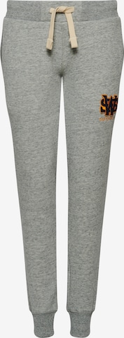 Superdry Tapered Hose 'Vintage Collegiate' in Grau: predná strana