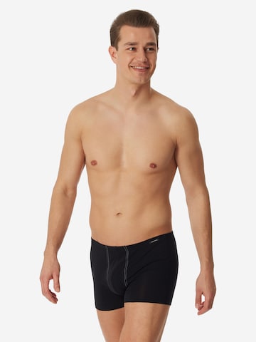SCHIESSER Boxershorts 'Cotton Essentials' in Schwarz