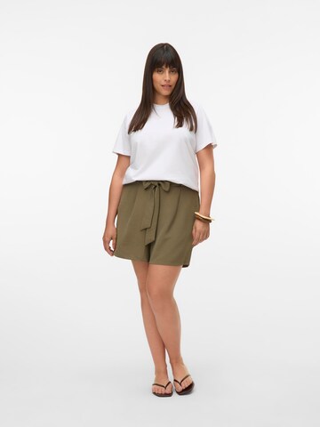 Vero Moda Curve Regular Pleat-front trousers 'VMCalva' in Green