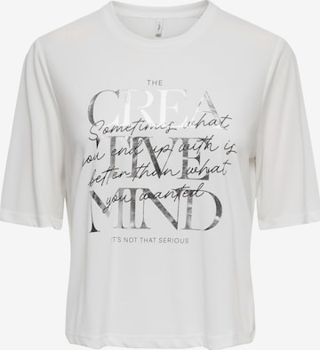 ONLY Shirt 'ONLFREE MAYA' in Wit: voorkant