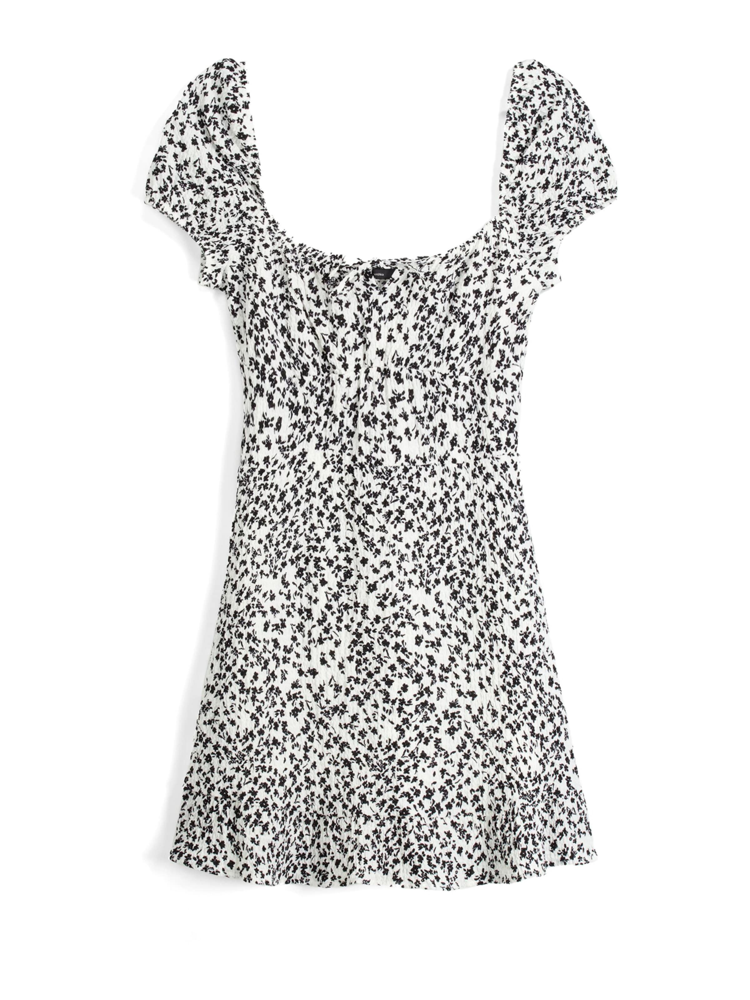 Bershka Šaty – bílá: přední strana