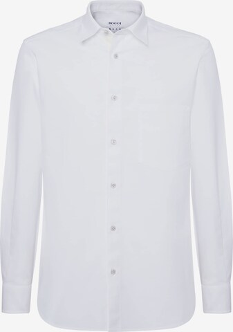 Camicia di Boggi Milano in bianco: frontale