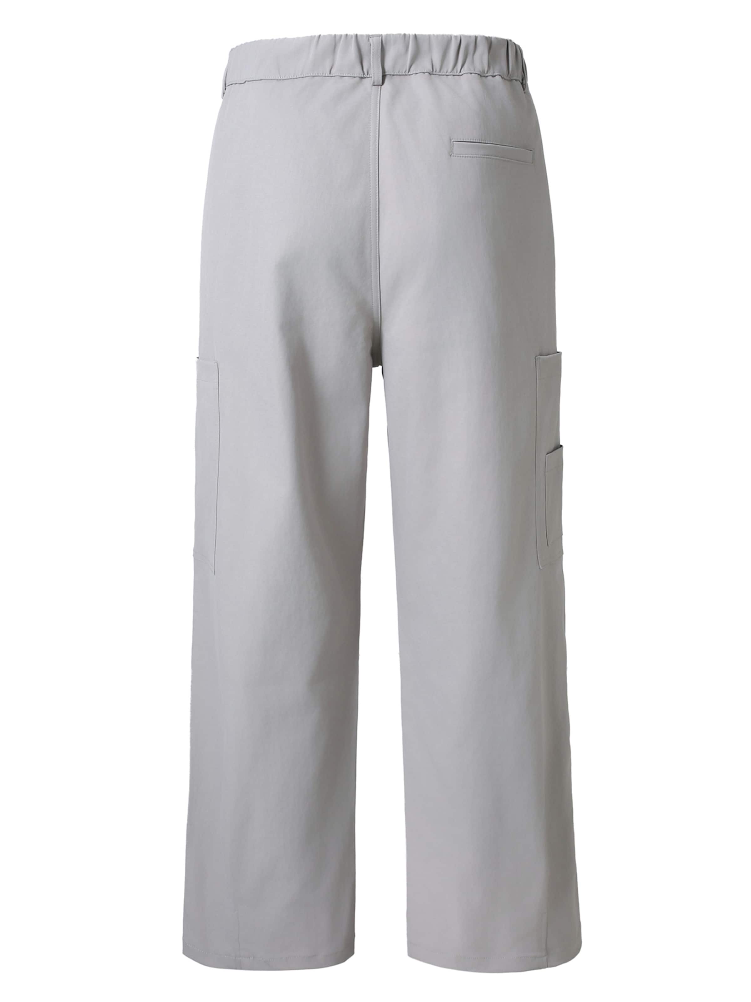 YOUTHUP Loosefit Cargohose 'JUNGSCHNITT'‌‌‌‌‌‌ in Grau