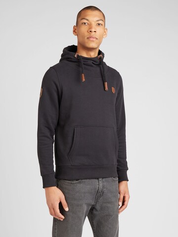 naketano Regular Fit Hoody in Schwarz: predná strana