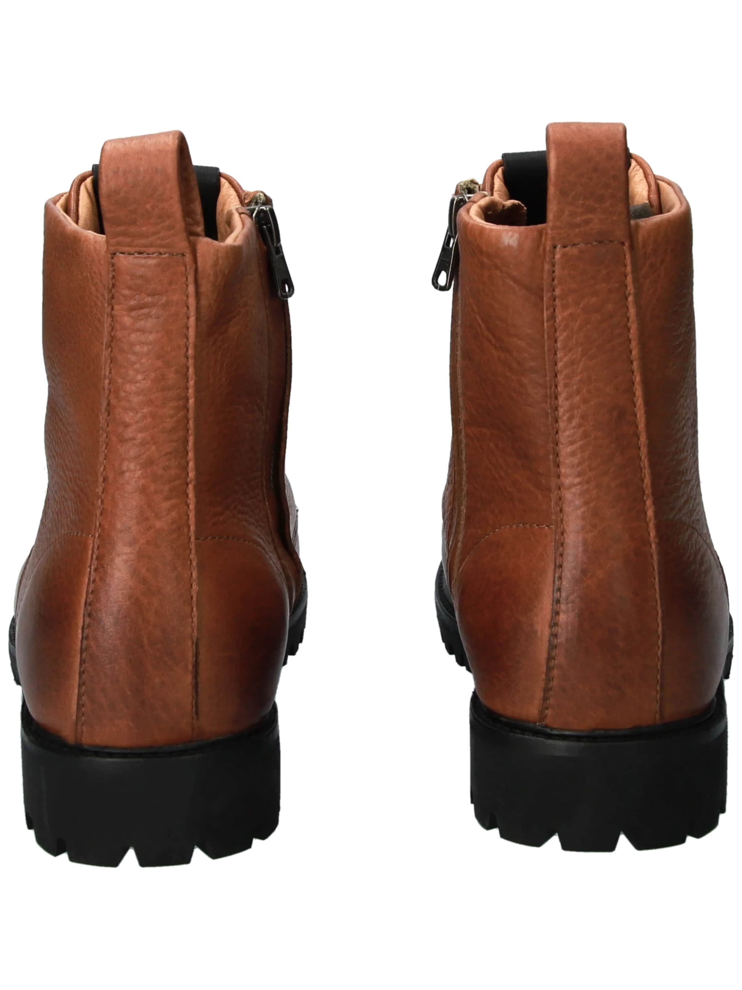 BLACKSTONE Boots med snörning 'JAXON' i brun