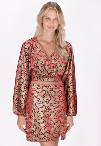 Camicia da donna di IZIA in rosso: frontale