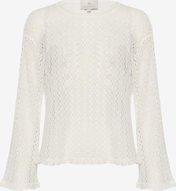 Pullover 'Lykke' di Kaffe in bianco: frontale