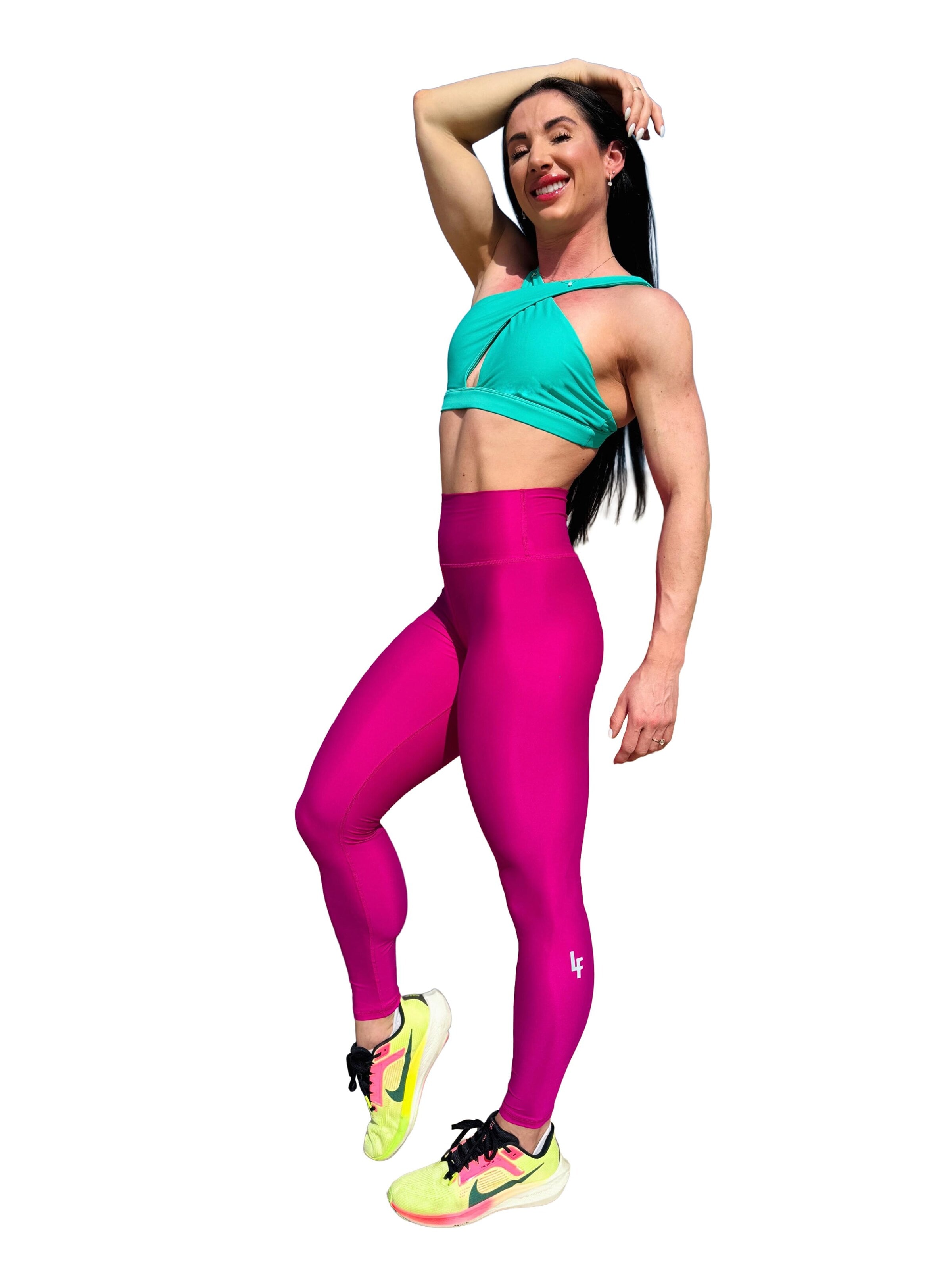 LUXFEEL - Skinny Leggings 'Leggings mit hoher Taille Myself' en rosa