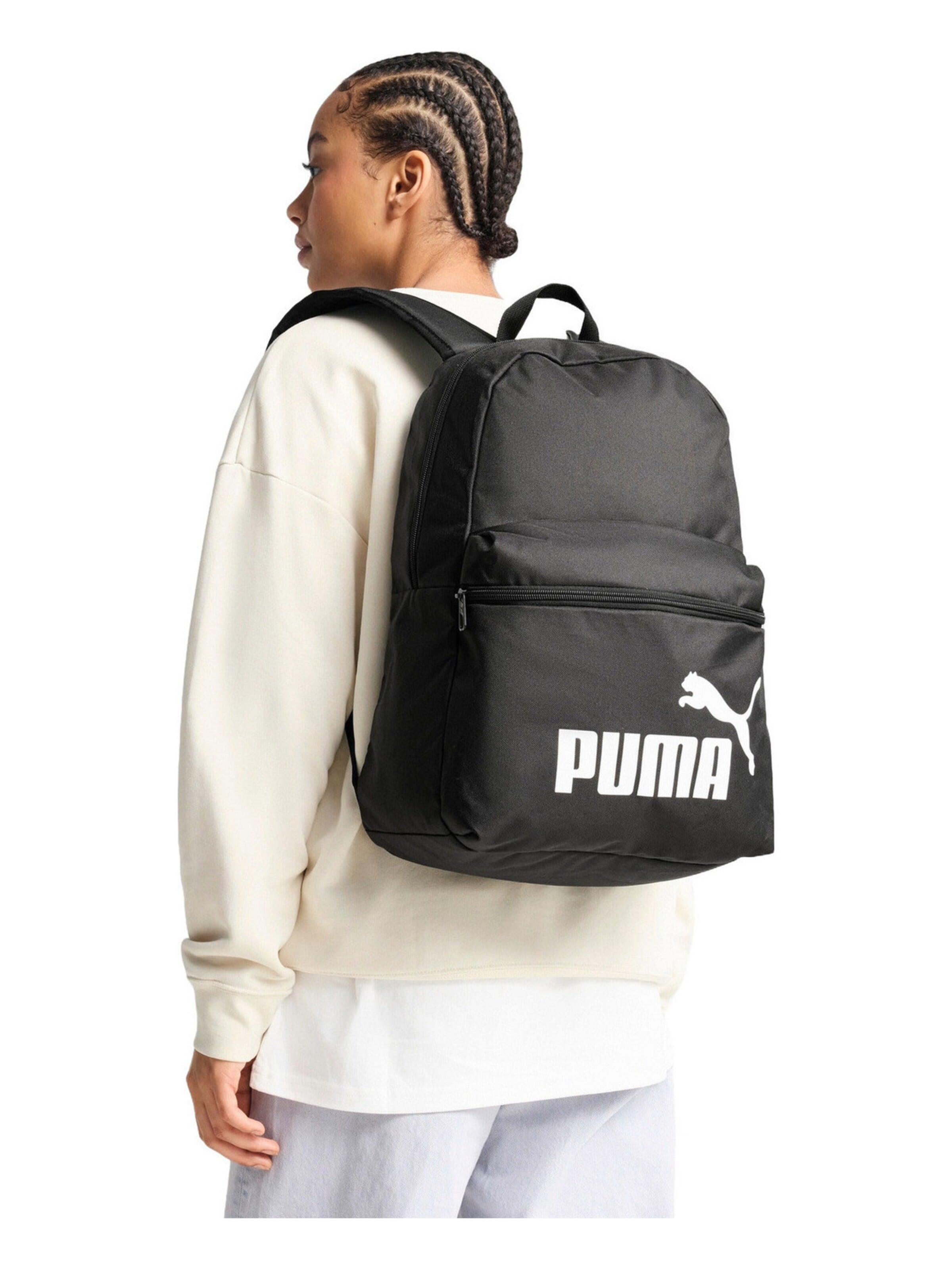 PUMA Nahrbtnik 'Puma Phase  22L' | črna barva: sprednja stran