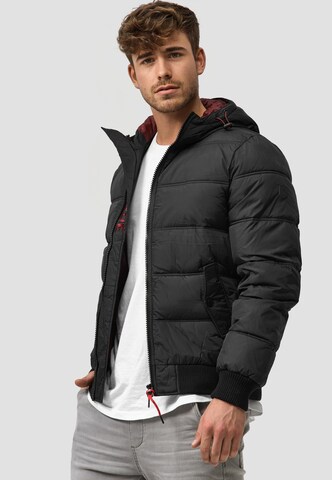 INDICODE JEANS Winterjas 'Adrian ZA' in Zwart