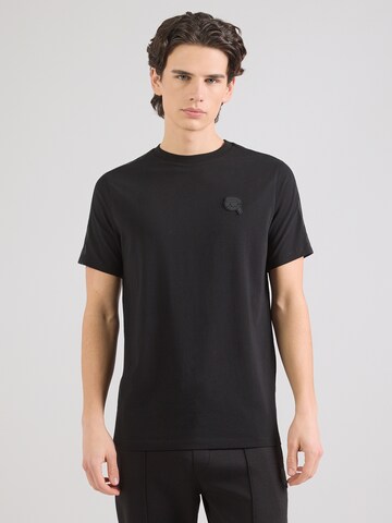 T-Shirt Karl Lagerfeld en noir : devant