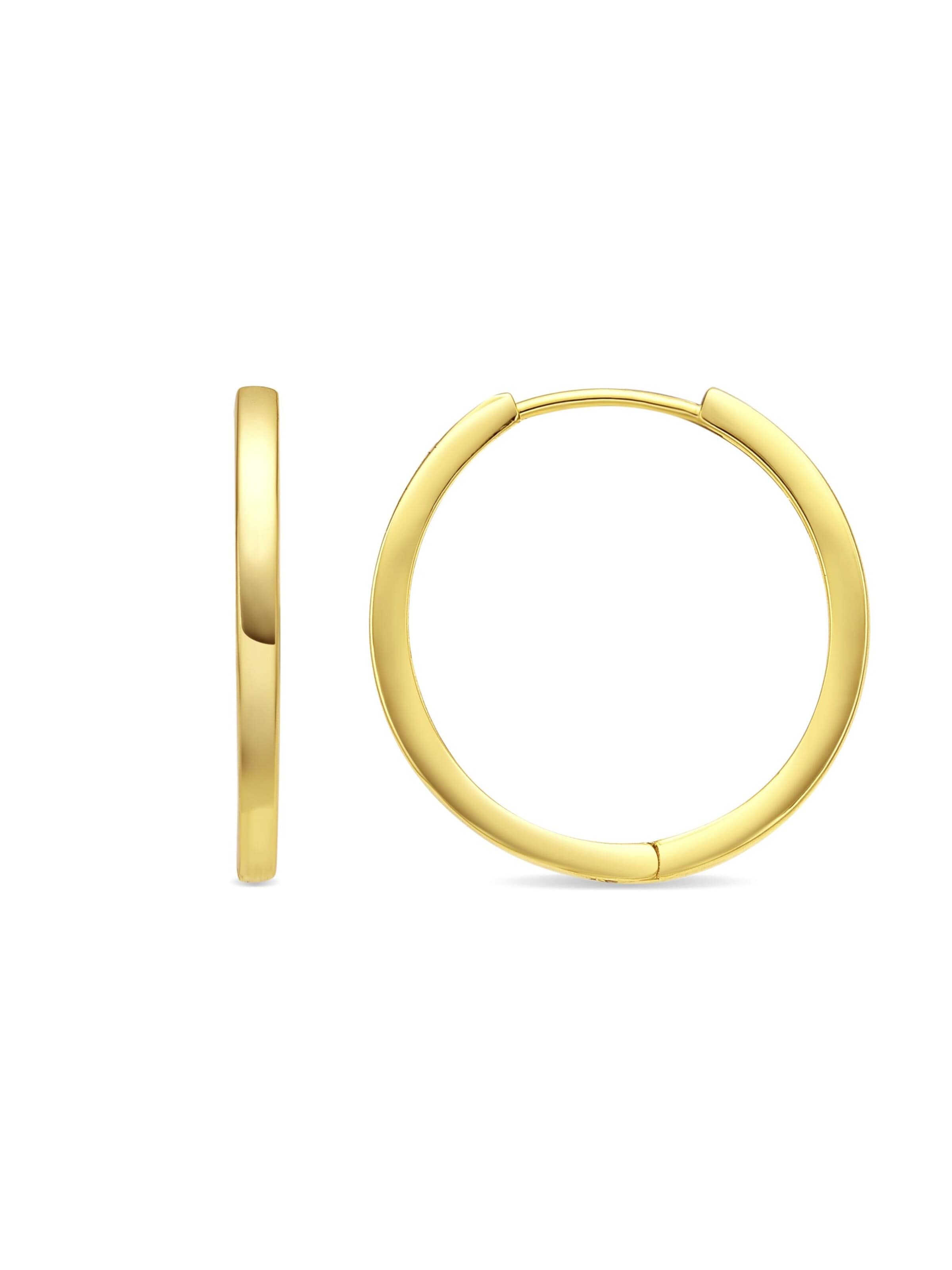 Luxenter Earrings 'Umsy' in Gold: front