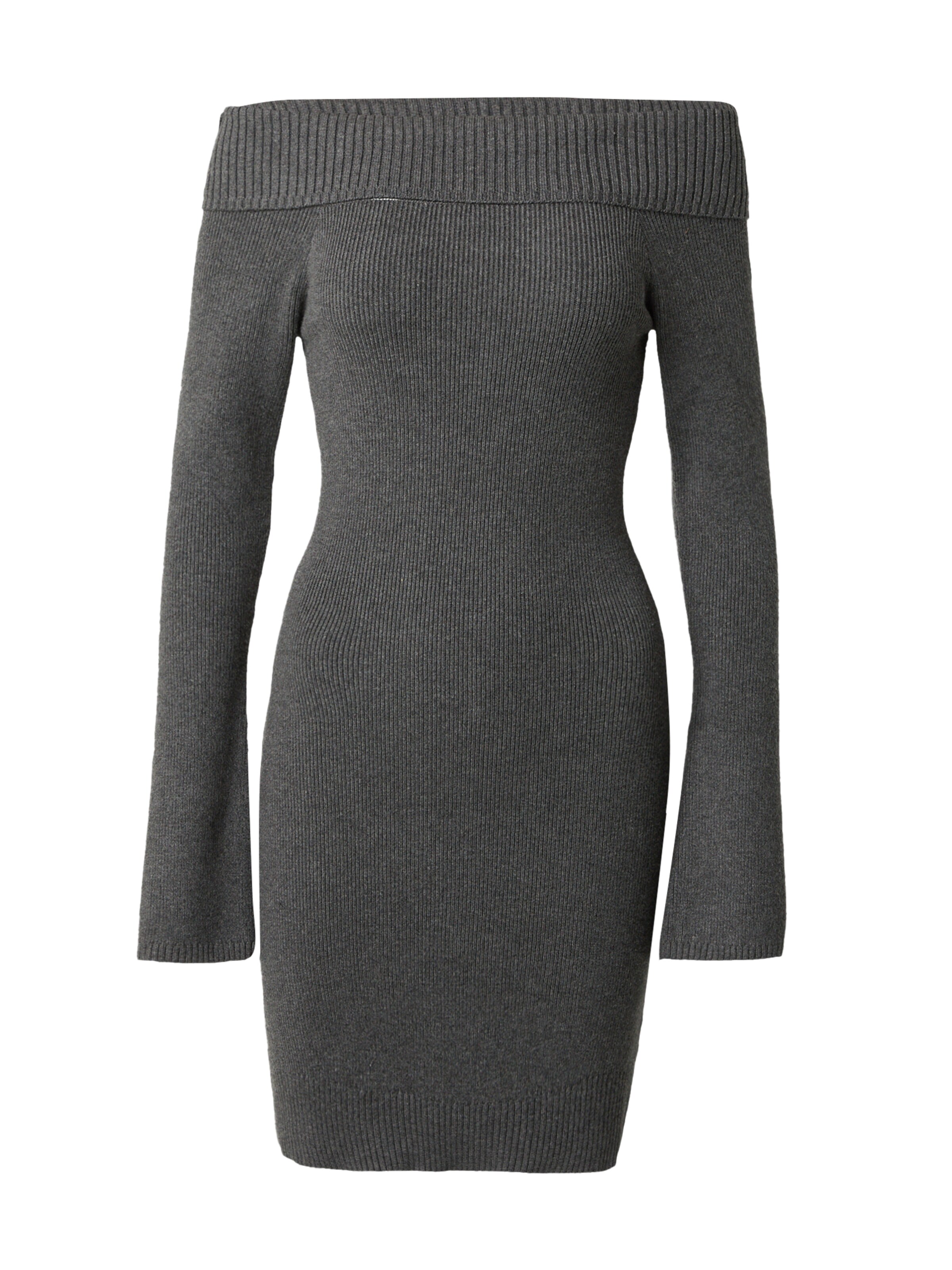 pelēks HOLLISTER Adīta kleita: no priekšpuses