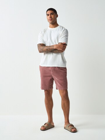 Next Regular Pants in Pink: front