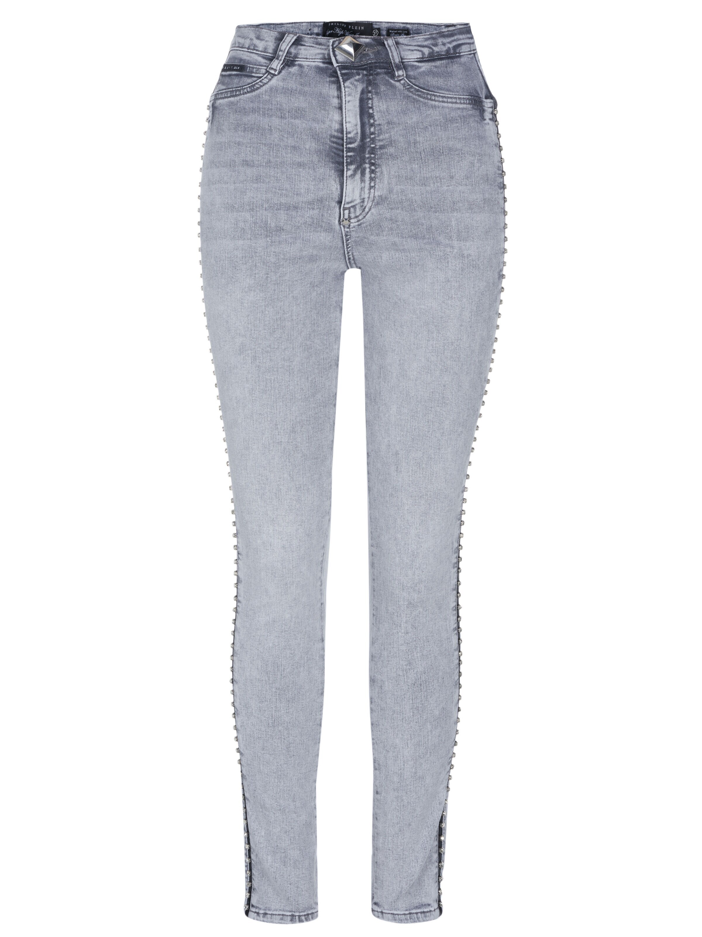 Philipp Plein Slimfit Jeans 'Philipp Plein Jeans' i grå: forside