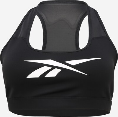 Reebok Soutien-gorge de sport en noir / blanc, Vue avec produit