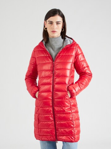 Manteau mi-saison QS en rouge : devant